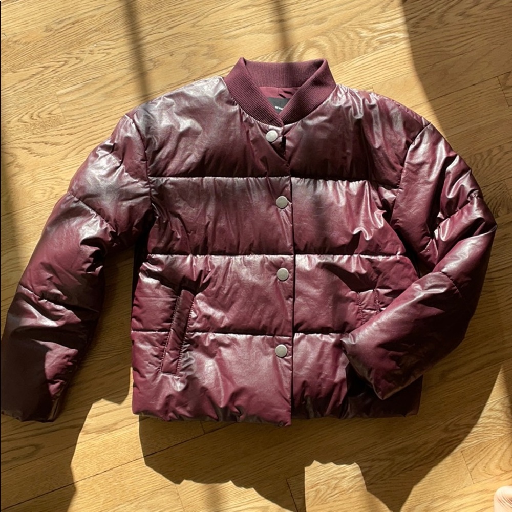 Maroon Puffer Jacket